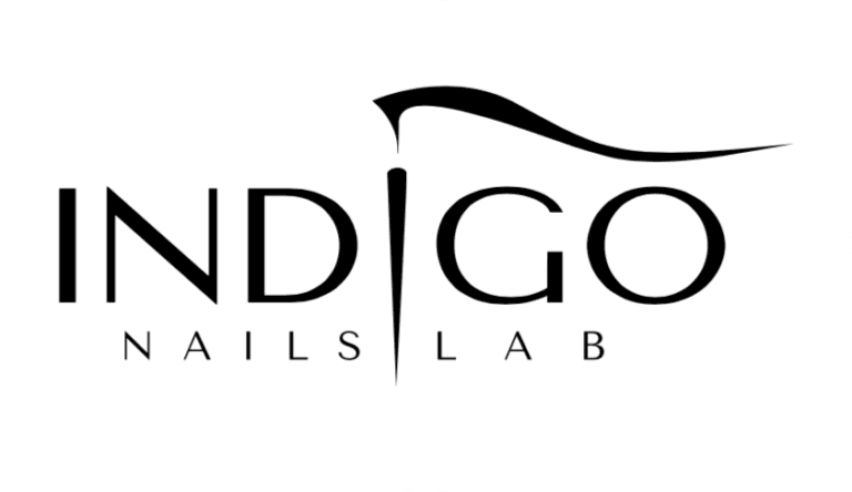 logo indigo nails