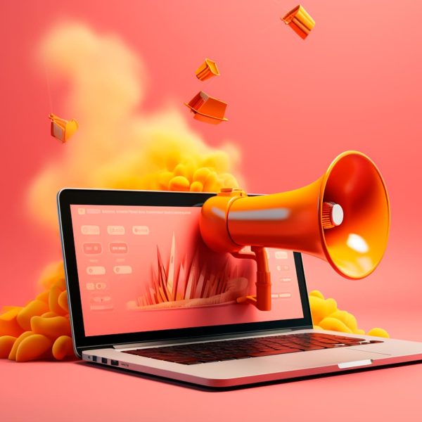 laptop-computer-with-loudspeaker-urban-background-with-megaphone